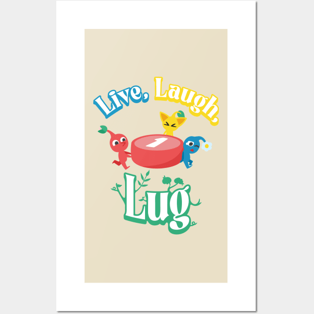 Pikmin Live Laugh Lug Wall Art by Benlo